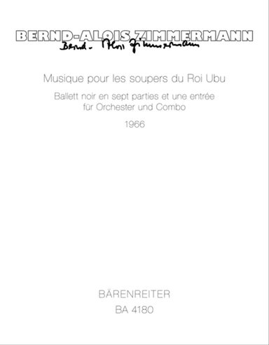 Musique pour les soupers du Roi Ubu for Orchestra and Combo (1966)