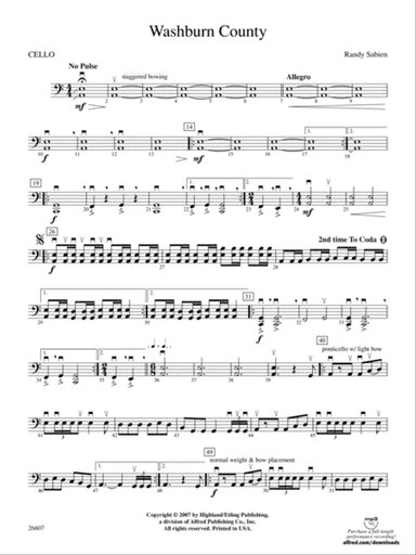 Washburn County: Cello