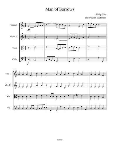 Man of Sorrows (score)