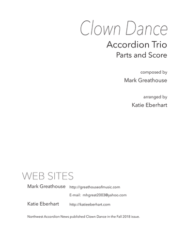 Clown Dance -- Accordion Trio
