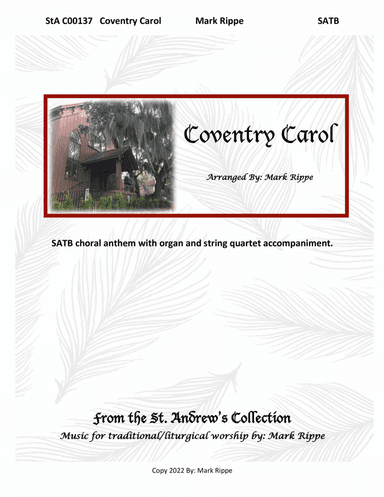 Coventry Carol (StA C00137)