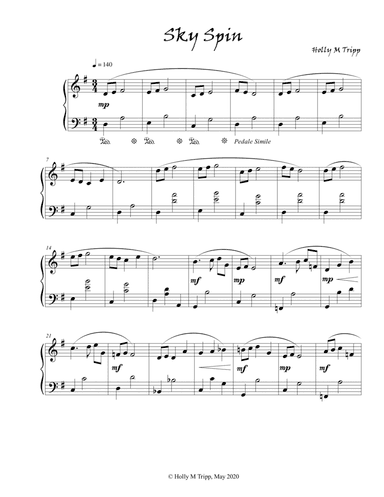 Sky Spin - Piano Solo
