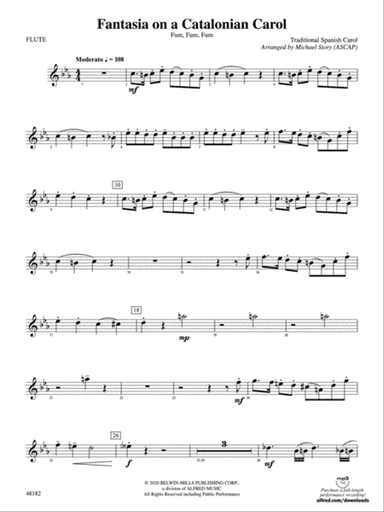 Fantasia on a Catalonian Carol: Flute