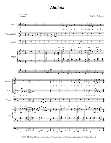 Alleluia (from "Messiah: The Great "I AM") (SATB)