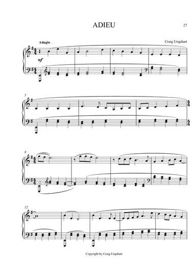 Craig Urquhart - ADIEU