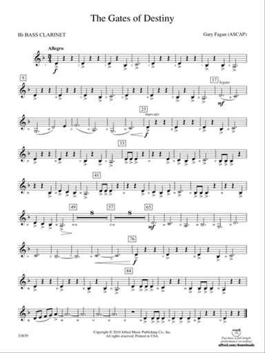 The Gates of Destiny: B-flat Bass Clarinet