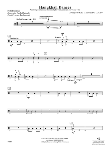 Hanukkah Dances: 2nd Percussion