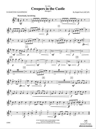 Creepers in the Castle: E-flat Baritone Saxophone