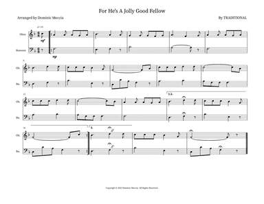 For He's A Jolly Good Fellow