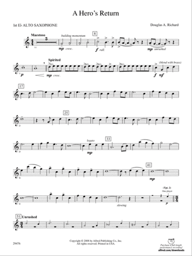 A Hero's Return: E-flat Alto Saxophone