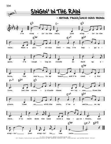 Singin' In The Rain (Low Voice)