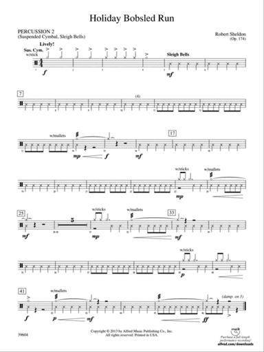 Holiday Bobsled Run: 2nd Percussion