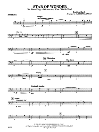 Star of Wonder: Baritone B.C.