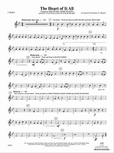 The Heart of It All: 1st F Horn