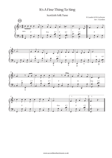 It's A Fine Thing To Sing