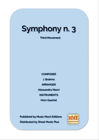 Symphony N. 3 Third Movement by J. Brahms