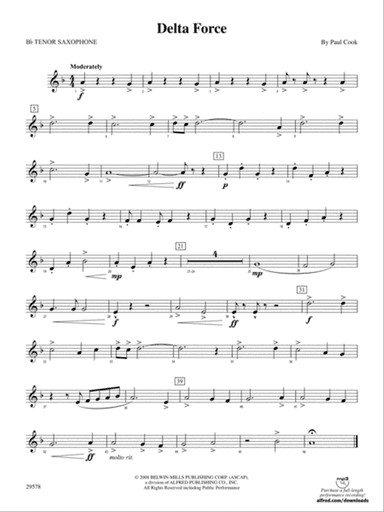 Delta Force: B-flat Tenor Saxophone
