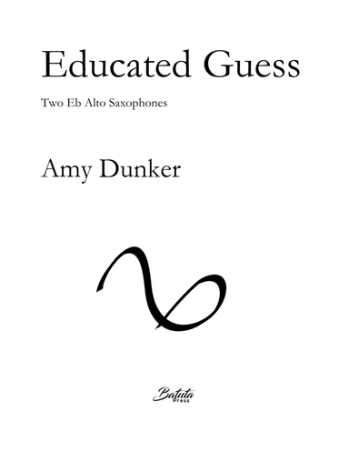 Educated Guess (Eb Alto Saxophone Duet)