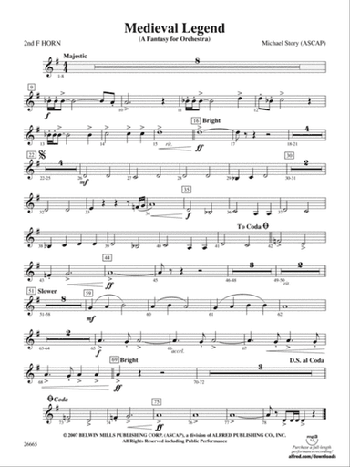 Medieval Legend: 2nd F Horn