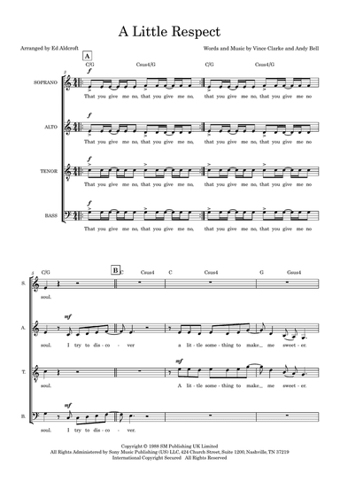 A Little Respect (arr. Ed Aldcroft)