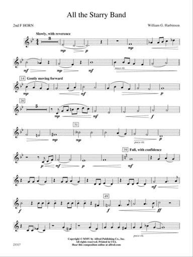 All the Starry Band: 2nd F Horn