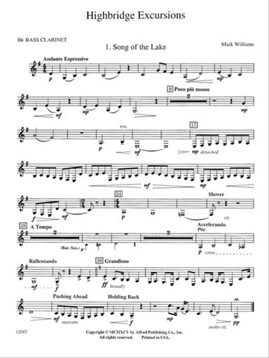 Highbridge Excursions: B-flat Bass Clarinet