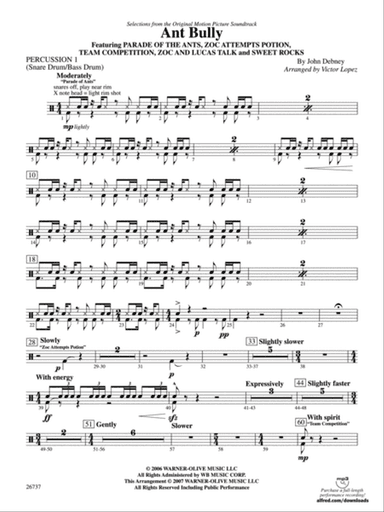 The Ant Bully, Selections from: 1st Percussion