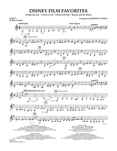 Disney Film Favorites - Pt.5 - Bb Bass Clarinet