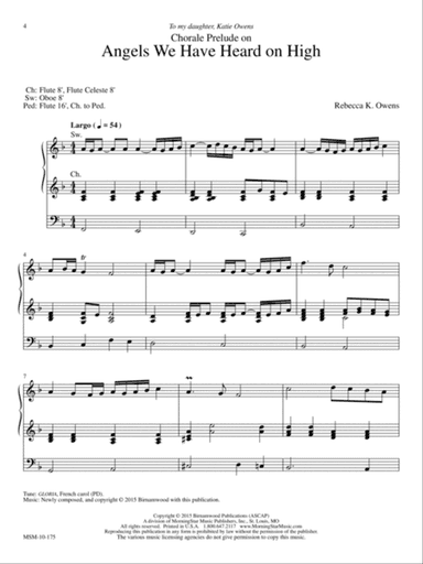 Chorale Prelude on Angels We Have Heard on High (Downloadable)