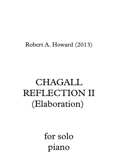 Chagall Reflection II (Elaboration)