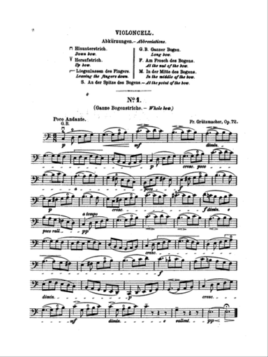 Grützmacher: Etudes, Op. 72