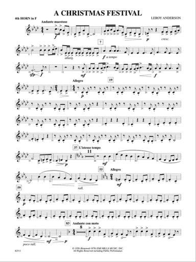 A Christmas Festival: 4th F Horn