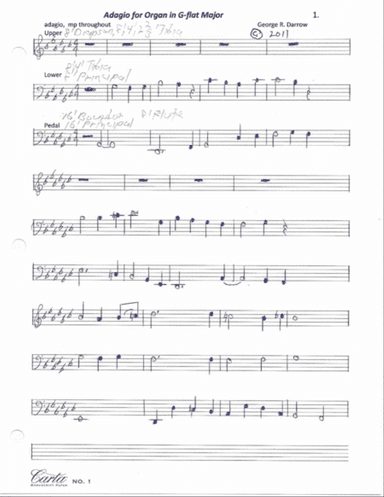 Adagio for Organ in G-Flat Major