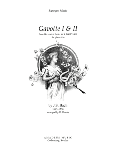 Gavotte 1 & 2 BWV 1068 for piano trio