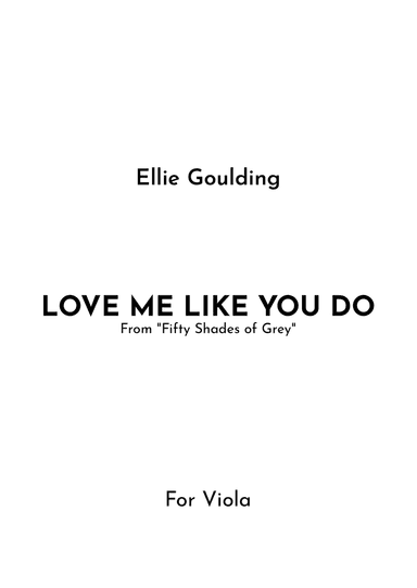 Love Me Like You Do