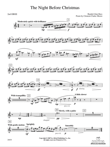 The Night Before Christmas: 2nd Oboe