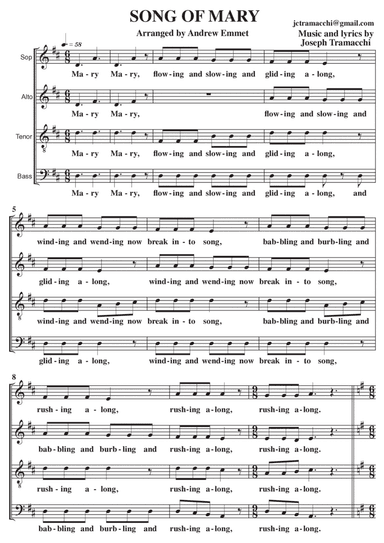 Song Of Mary (QLD River) A Cappella SATB