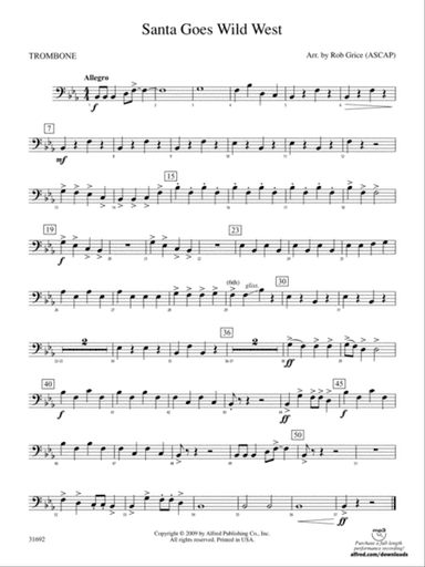Santa Goes Wild West: 1st Trombone