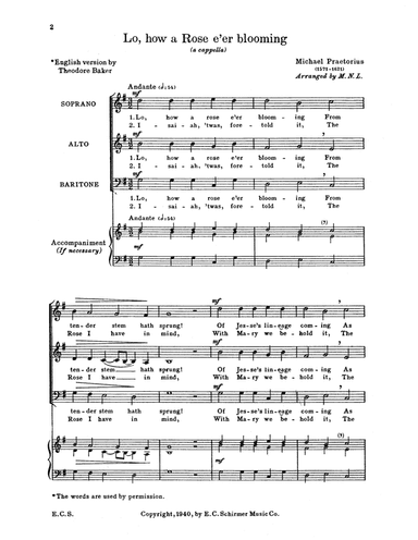 Lo, How a Rose e'er Blooming