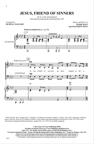 Jesus, Friend of Sinners