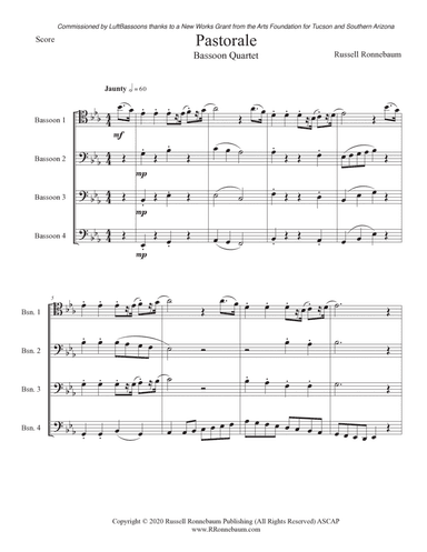 Pastorale (Bassoon Quartet)