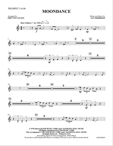 Moondance: 3rd B-flat Trumpet