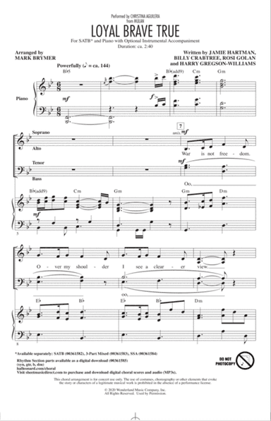 Loyal Brave True (from Mulan) (arr. Mark Brymer)
