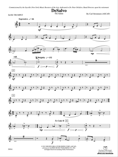 DeSalvo: 3rd B-flat Trumpet