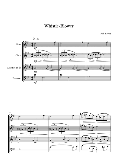 Whistle - Blower - Wind Quartet