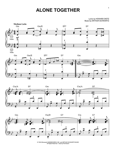 Alone Together (arr. Gary Meisner)