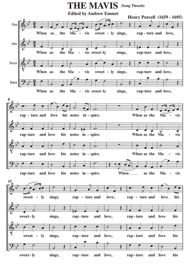 The Mavis A Cappella SATB