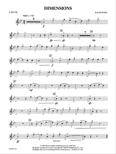 Dimensions: Flute