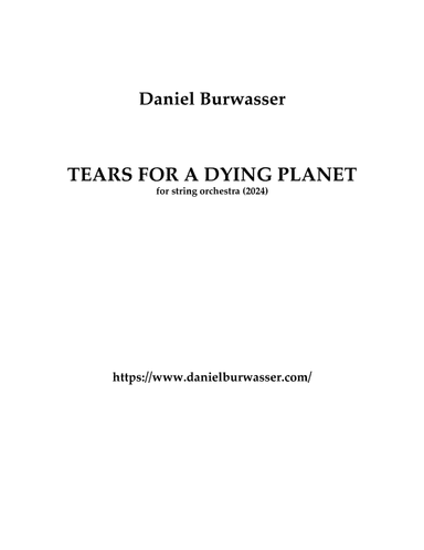 Tears for a Dying Planet