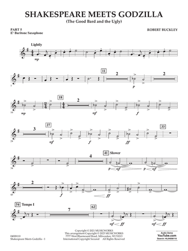 Shakespeare Meets Godzilla (The Good Bard and the Ugly) - Pt.5 - Eb Baritone Saxophone